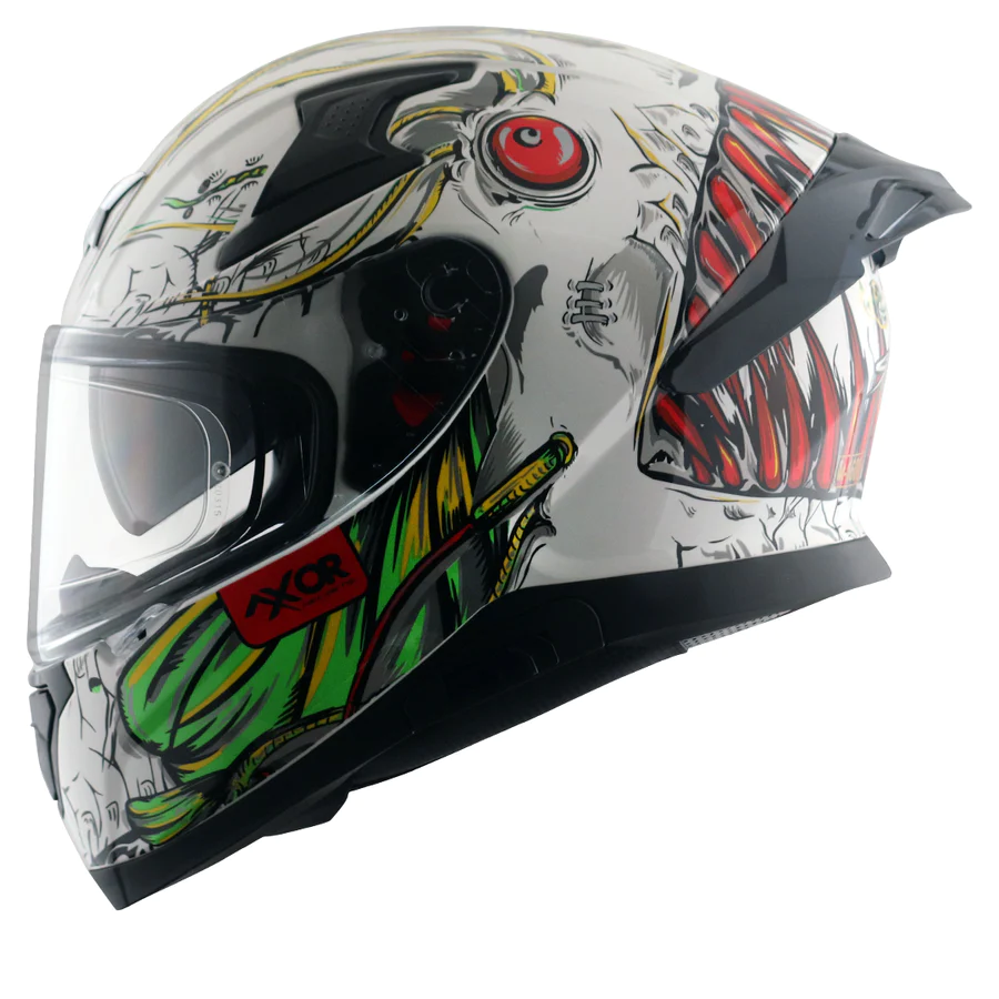 AXOR APEX SEADEVIL WHITE RED FULL FACE HELMET FOR MAN AND WOMAN - Image 8
