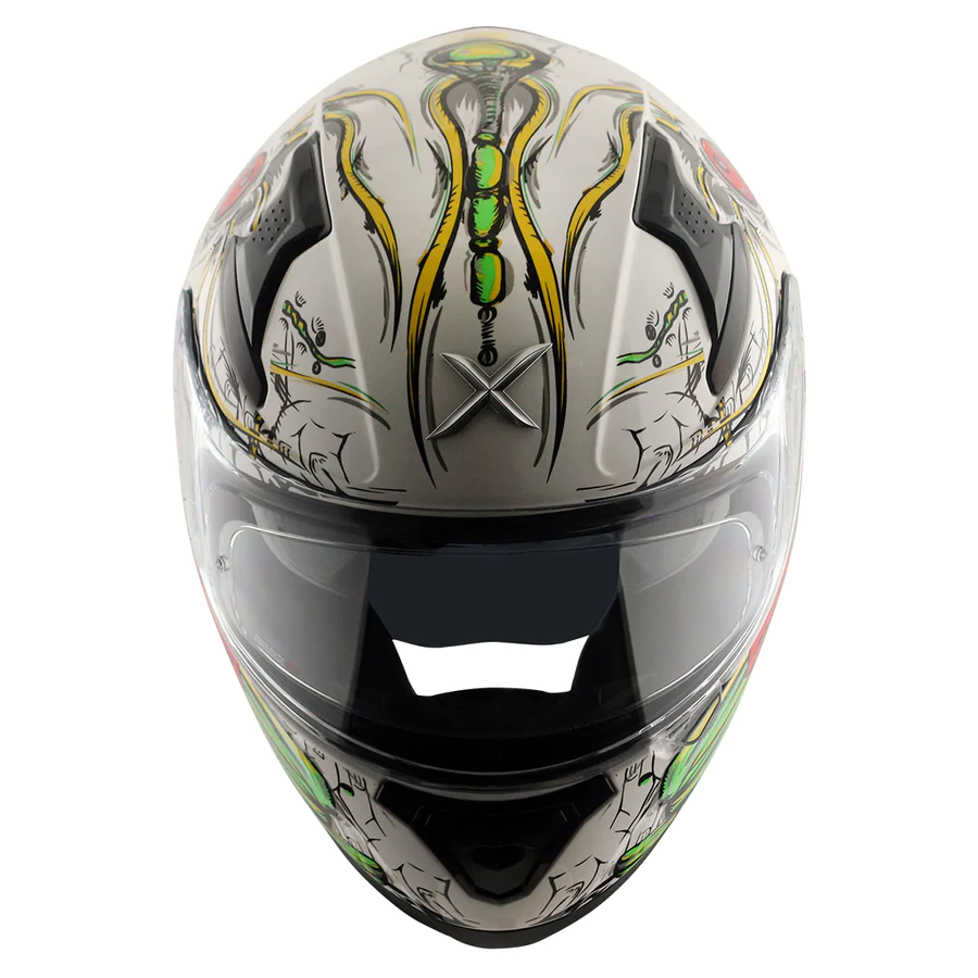 AXOR APEX SEADEVIL WHITE RED FULL FACE HELMET FOR MAN AND WOMAN - Image 2