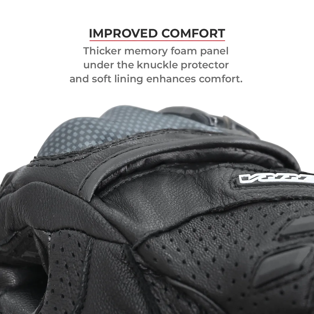 Viaterra KRUGER – SHIFTER – SHORT MOTORCYCLE LEATHER RIDING GLOVES - Green - Image 13