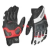 Viaterra KRUGER – SHIFTER – SHORT MOTORCYCLE LEATHER RIDING GLOVES - Red