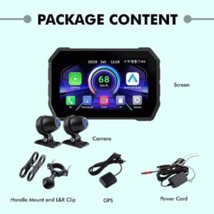 Simtac Motorcycle 5 Navigation System With DVR-M4D