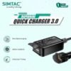 Simtac Rapidride Quick Charger 3.0 With Universal Fitment For Bikes & Scooters – UAC3-SL6
