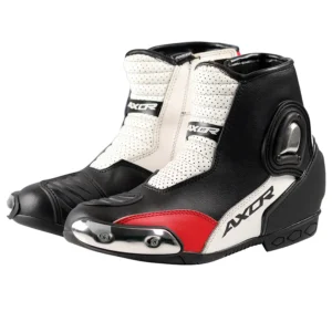 Axor Slicks Riding Boots Black Red