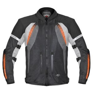 Viaterra SPENCER – STREET MESH MOTORCYCLE RIDING JACKET - Orange