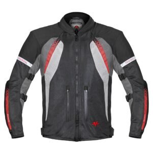 Viaterra SPENCER – STREET MESH MOTORCYCLE RIDING JACKET - Red