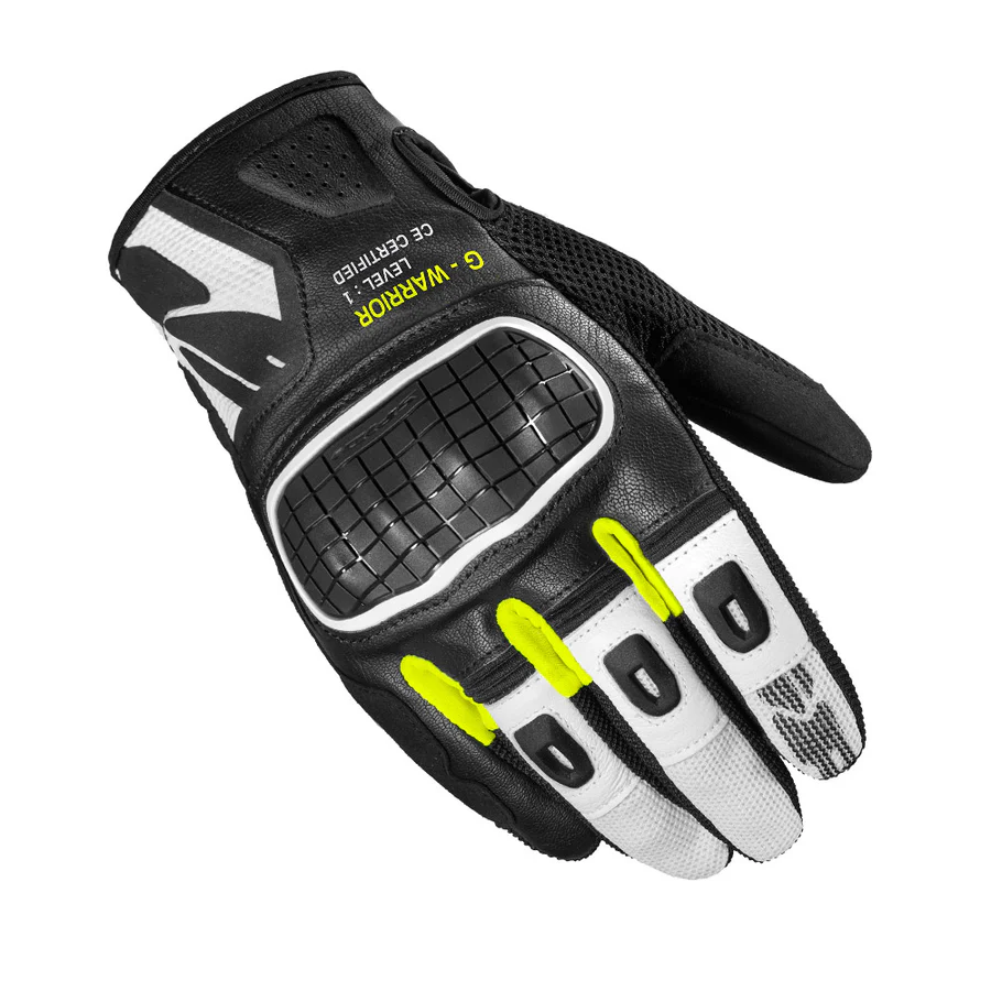 Spidi G-Warrior Gloves - BLACK FLUO YELLOW