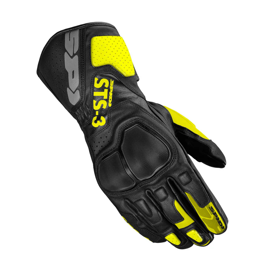 Spidi STS 3 Gloves -  BLACK YELLOW