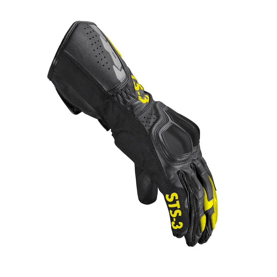 Spidi STS 3 Gloves -  BLACK YELLOW - Image 3
