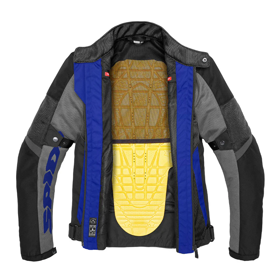 Spidi Tek Net Jacket - Black/Blue - Image 3