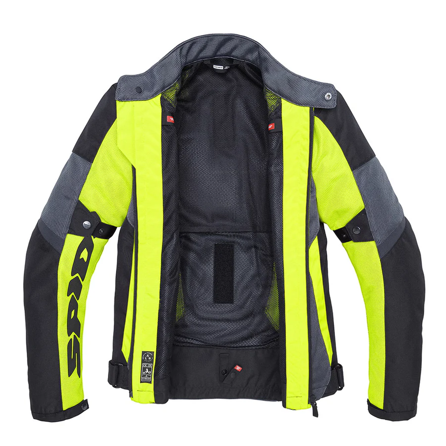 Spidi Tek Net Jacket - Black / Yellow - Image 4