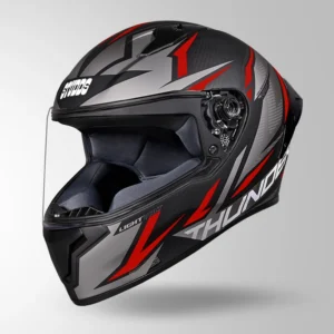STUDDS THUNDER D1 LIGHTVOLT DECOR MATT BLACK / GREY & ORANGE