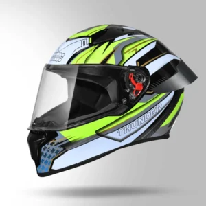 STUDDS THUNDER D8 DECOR WITH SPOILER BLACK YELLOW N5