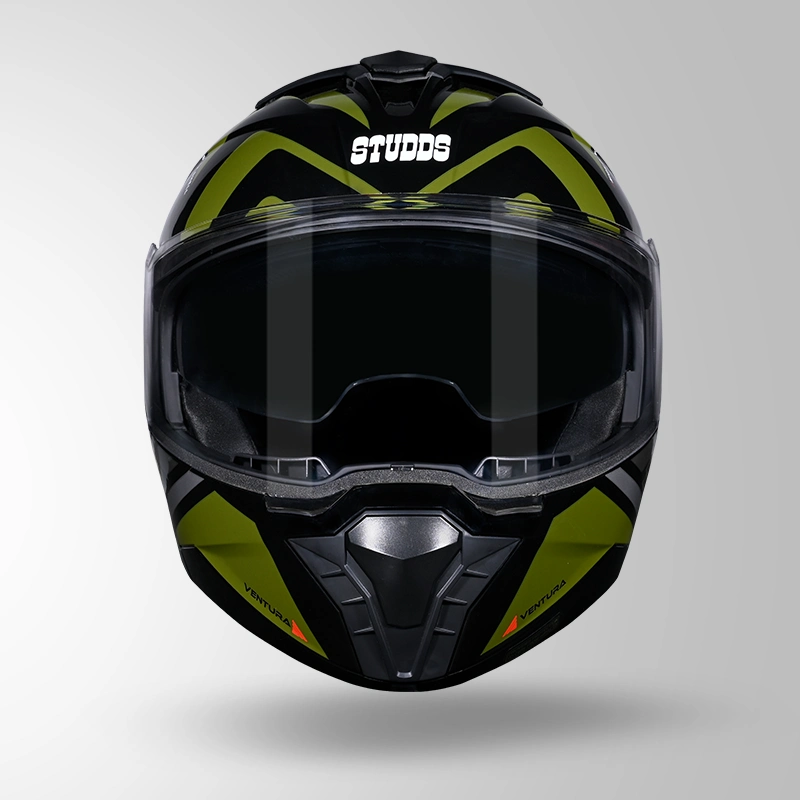 STUDDS TROOPER D3 VENTURA DECOR BLACK & GREEN - Image 4