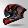 STUDDS TROOPER D3 VENTURA DECOR BLACK & RED