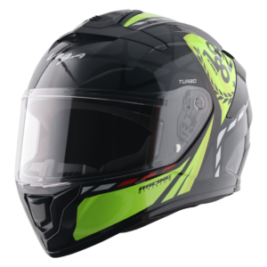 VEGA VF-10 Turbo Squad Helmet - Black-Neon -Yellow