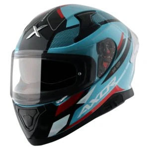 AXOR APEX TURBINE HEX BLUE RED FULL FACE HELMET FOR MAN AND WOMAN