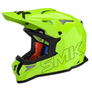 SMK ALLTERRA SOLID HI-VISION HV420 NEON OFFROAD HELMET