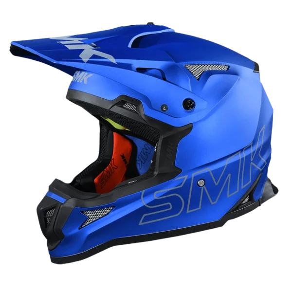 SMK Allterra Solid Flame MA500 Matt Blue Off-Road Helmet