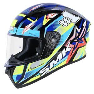 SMK STELLAR UNO SPORT GL254  WITH EXTENDED VISOR GRAPHICS FULL FACE HELMET