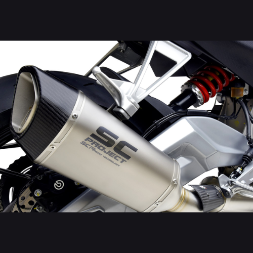 SC PROJECT EXHAUST FOR APRILIA RS 660 (2020 – 2023) Full exhaust system 2-1, with SC1-R Titanium Muffler – Euro 5 - Image 2