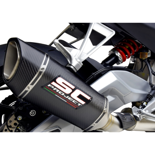SC PROJECT EXHAUST FOR APRILIA RS 660 (2020 – 2023) Full exhaust system 2-1, with SC1-R Carbon Muffler – Euro 5 - Image 2