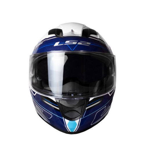 LS2 FF320 Stream Evo Scape White Blue Gloss-Helmet - Image 2