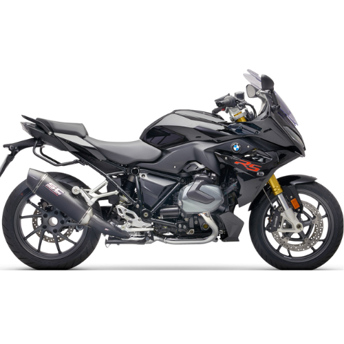 SC PROJECT EXHAUST FOR BMW R 1250 R (2019 – 2020) – RS – RS – EURO 4 X-Plorer II Carbon Fiber Muffler with Carbon fiber end cap - Image 2