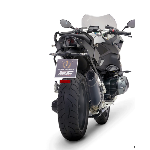 SC PROJECT EXHAUST FORBMW R 1250 R (2021 – 2023) – RS – EURO 5 X-Plorer II Carbon Fiber Muffler with Carbon fiber end cap - Image 2