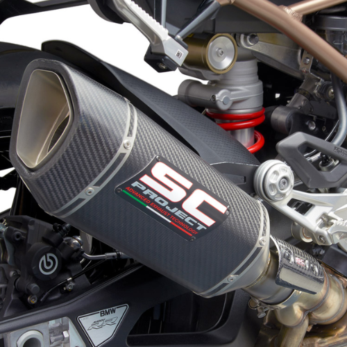 SC PROJECT EXHAUST FOR BMW S 1000 RR (2020 – 2022) – EURO 5 SC1-R Carbon Fiber Muffler, with carbon fiber end cap - Image 2