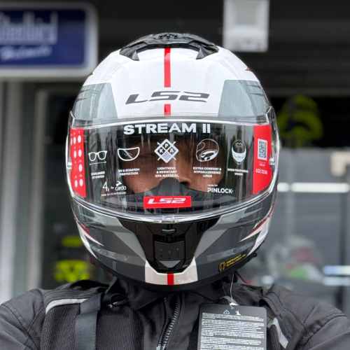 LS2 FF320 STREAM II METEOR WHITE RED - Image 5