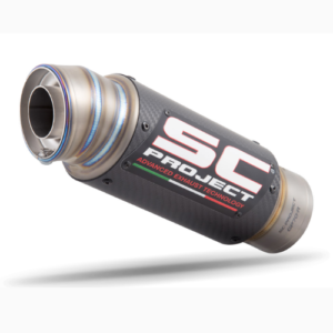 SC PROJECT EXHAUST FOR  BMW S 1000 RR (2019 – 2020) – EURO 4 GP70-R Carbon Fiber Muffler, with Titanium end cap