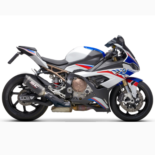 SC PROJECT EXHAUST FOR BMW S 1000 RR (2019 – 2020) – EURO 4 Carbon fiber heat protection shield