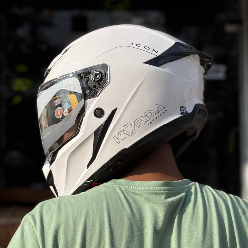 Korda Icon Solid Gloss White Helmet - Image 11