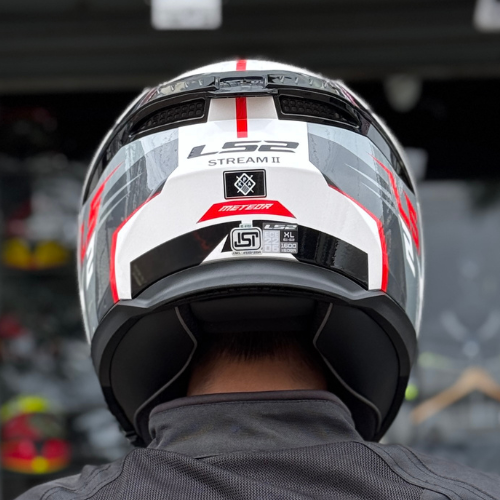 LS2 FF320 STREAM II METEOR WHITE RED - Image 7