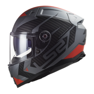 LS2 FF811 VECTOR II SPLITTER MATT TITANIUM RED