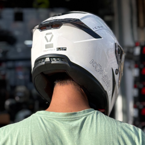 Korda Icon Solid Gloss White Helmet - Image 12