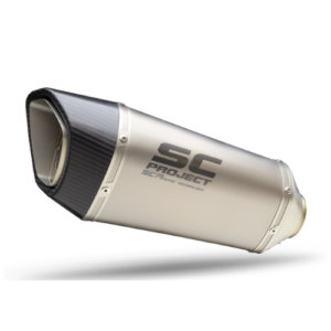 SC PROJECT EXHAUST FOR  APRILIA RSV4 (2021 – 2023) – FACTORY SC1-R Titanium Muffler (250mm), with titanium exhaust valve