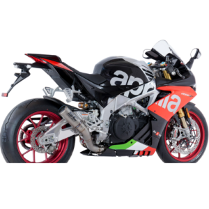 SC PROJECT EXHAUST FOR APRILIA RSV4 (2018 – 2020) – RF – RR CR-T Titanium Muffler, high position, with titanium end cap