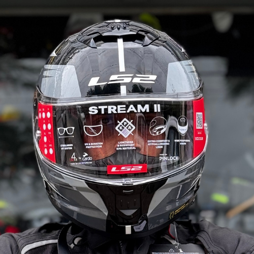 LS2 FF320 STREAM II METEOR BLACK GREY - Image 3
