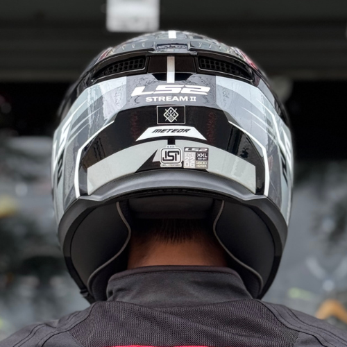 LS2 FF320 STREAM II METEOR BLACK GREY - Image 6