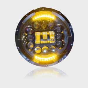 Head Light 7 Inch 15-LED Half cut