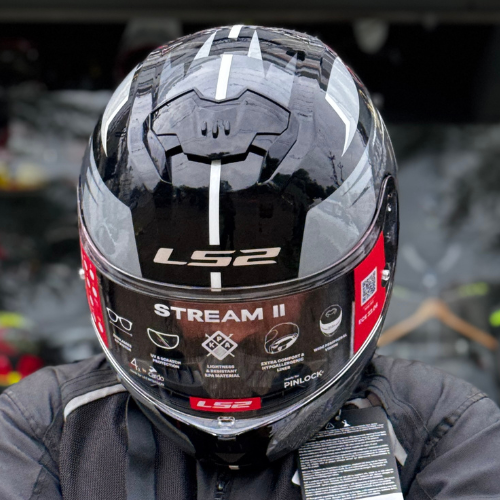 LS2 FF320 STREAM II METEOR BLACK GREY - Image 9