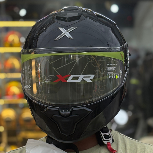 Axor Brutale Solid Colors Dual Spoiler Helmet -Dull Black - Image 15