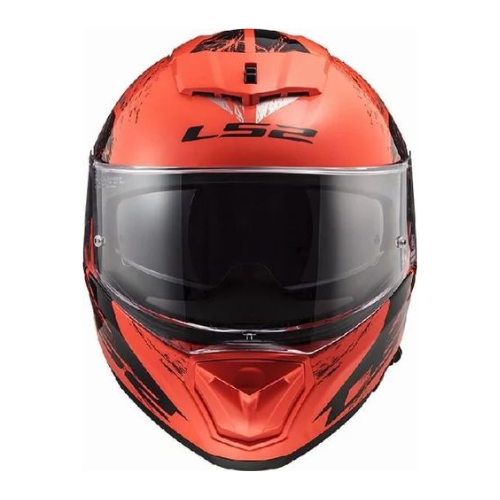 LS2 FF390 Breaker Evo Matt Black Orange Animal Helmet - Image 3