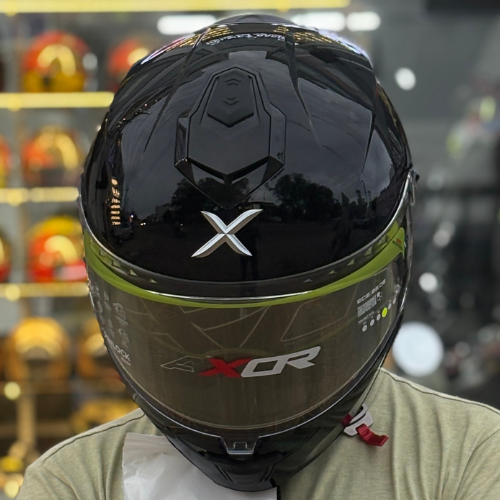 Axor Brutale Solid Colors Dual Spoiler Helmet -Dull Black - Image 16