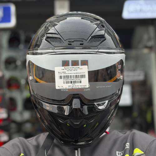 Korda Icon Solid Gloss Black Helmet - Image 9