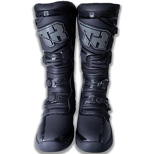 TIGER TR T3 Motorcycle Riding Boots for Men Racing Moto Motocross Boots -Black