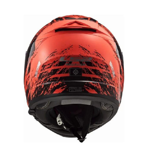 LS2 FF390 Breaker Evo Matt Black Orange Animal Helmet - Image 2