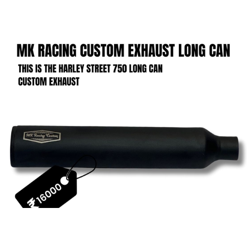 MK RACING CUSTOM EXHAUST LONG CAN for HARLEY STREET 750