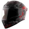 VEGA BOLT OCTOPUS BLACK RED HELMET